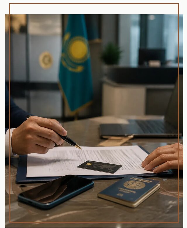 Открытие счета и банковской карты в Казахстане в Элисте